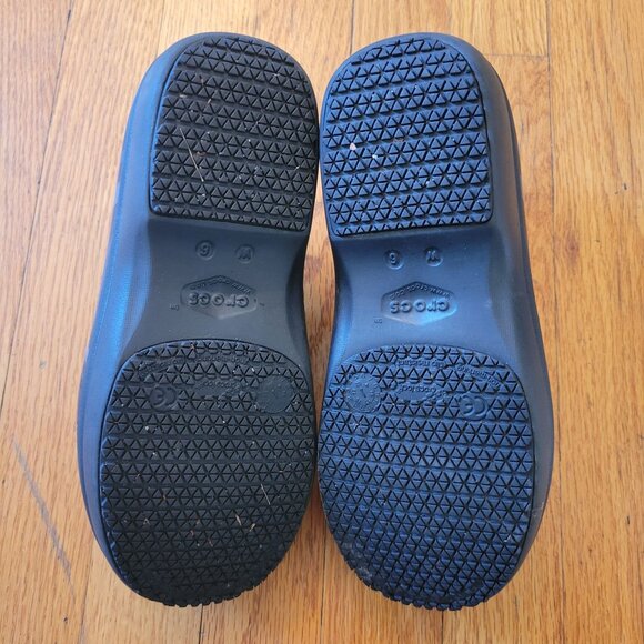 Crocs 6 Gray Camo Clogs Chunky Heels Slip On Comfort Rubber Nurse Slip Resisting - Picture 3 of 9